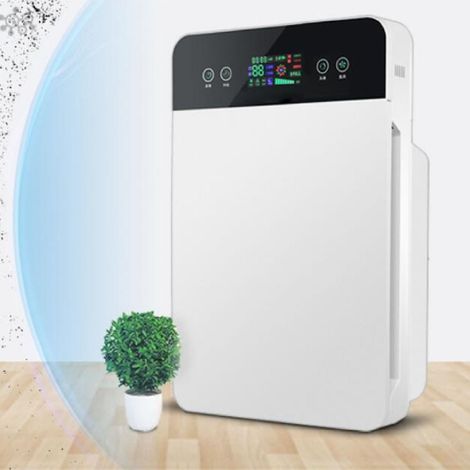 Ionischer Luftreiniger mit Touchpanel, Nachtmodus und Mehrfachfiltration zur Pollen- und Staubentfernung (1/5)