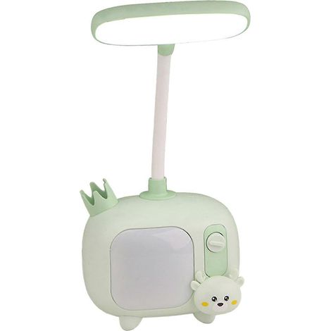Tier-Nachtlicht, Schreibtischlampe, Lernhilfe, Augenschutz, mehrfarbig, niedlich, aus Kunststoff, verstellbar, wiederaufladbar, für Kinder