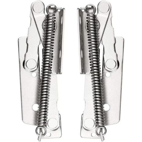 2 Pcs Charnière de Porte d'armoire, Charnière à Ressort, 80 ° Paumelles de Porte Pour Portes de Meuble Haut, Placard, Armoire de Cuisine Capacité de Charge Jusqu'à 10 Kg (1/5)