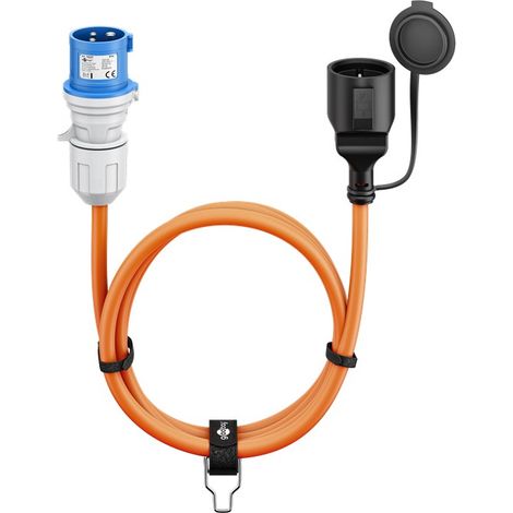 cablecablecable adattatore cee, spina cee a presa con contatto di protezione de, 5 m, cablede cable per il campeggio all'aperto. cable 5 m