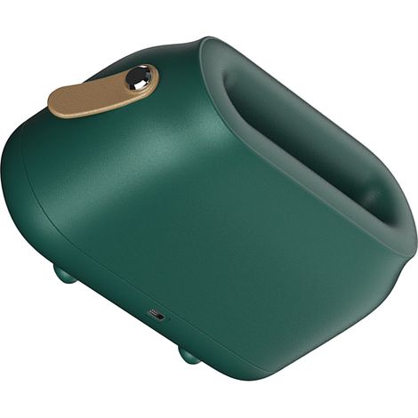 Diffuseur d'huiles essentielles à flamme, alimenté par USB, ultrasonique, silencieux, pour la chambre et le salon (vert foncé). (1/5)