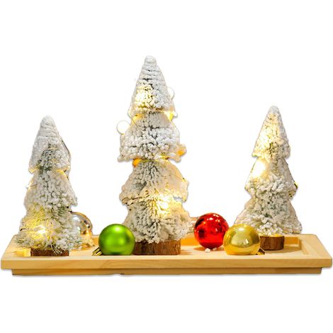 GARRYFIZH Coffret cadeau de Noël comprenant des guirlandes lumineuses, des décorations de sapin phosphorescentes et des décorations de fenêtre. (1/5)