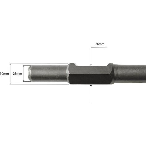 Professionelles SDS-Sechskantmeißelset, 2-teilig, 35, 50 x 410 mm, Flachmeißel, Spachtel, Spitzmeißel mit 30 mm Sechskantschaft, spitzer Flachspatel für Abbruchhammer (1/5)