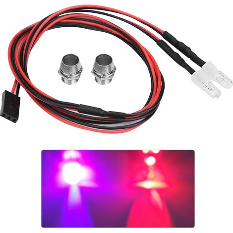 2x 5mm Phares LED Accessoire RC pour Voiture Drift 1/10, Couleurs Variées (Lot de 2) (1/5)