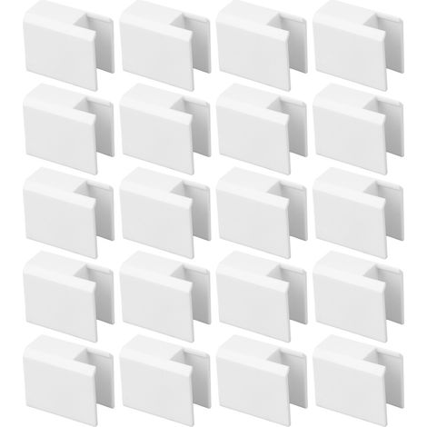 Lot de 20 butées de verrouillage pour portes et fenêtres coulissantes, en plastique, pour une sécurité optimale et sans collision. (1/5)