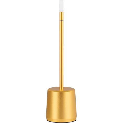 ZOLGINAH Lámpara de Mesa Inalámbrica Recargable USB, Luz de Escritorio LED de 3000 mAh Batería Potente Táctil, 3 Temperaturas de Color, para Mesita de Noche, Camping, Interior, Exterior, Terraza, Rest (1/5)