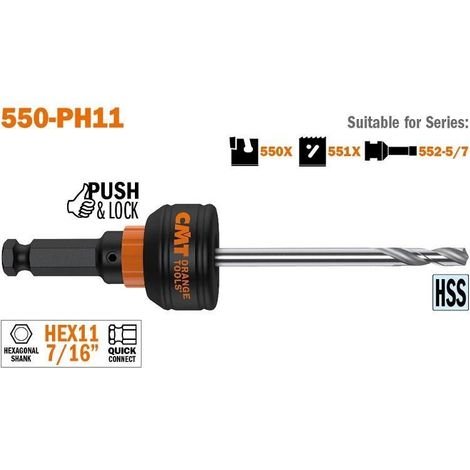 CMT mandril con broca corona cmt 550x-ph11 , 0UNIDADES , CMT mandril con broca corona cmt 550x-ph11 , 0UNIDADES