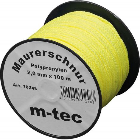 Cable De Mason, Polipropileno, Fluorescente Amarillo-Fluo 100M