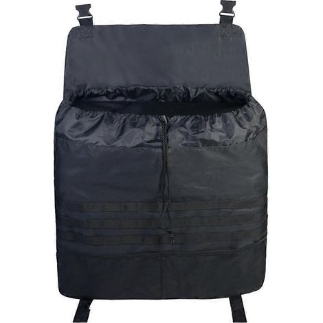 Sac de rangement grande capacité pour roue de secours, universel pour Wrangler JK JKU JL JLU, idéal pour les équipements de dépannage tout-terrain, noir. (1/5)