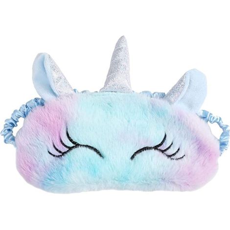 VALICLUD Cache-œil en peluche pour enfants, bandeau licorne pour dormir, masque de sommeil mignon (rose)