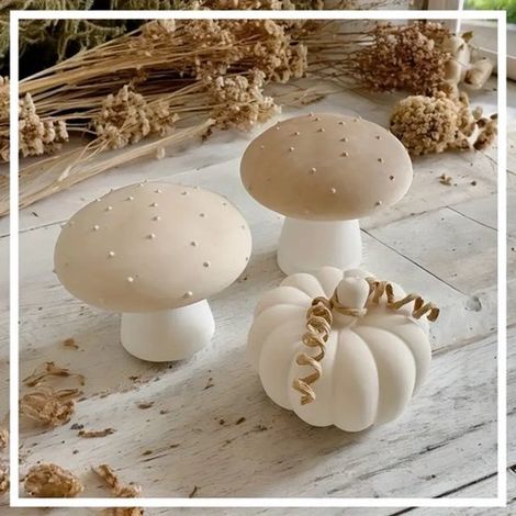 4 stampi in gesso a forma di fungo, fai da te, per bende in gesso, candelabri, stampi decorativi in resina, decorazioni per la casa.