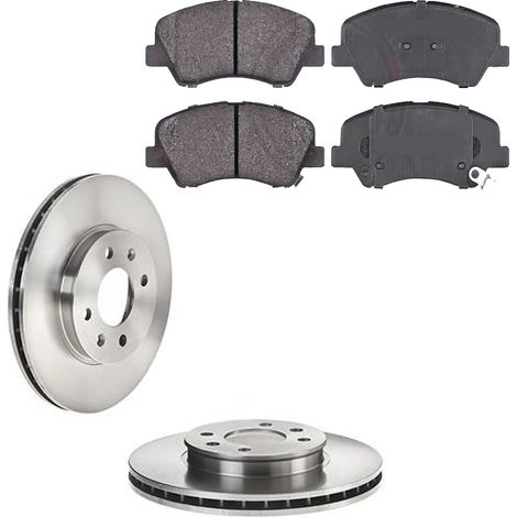 KIT FRENI ANTERIORI compatibile con HYUNDAI i20 (GB,IB) - DISCHI + PASTIGLIE OEM: FDB4623 / 18338 , 18329 /SOSTITUZIONE DIRETTA/BASSA POLVERE/SILENZIOSO (1/5)