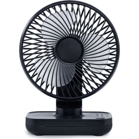 Mini ventilateur de bureau, petit ventilateur USB silencieux, batterie rechargeable 4000 mAh, 4 vitesses (1/5)