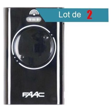 Télécommande FAAC XT2 433 SLH NOIR Pack de 2 - FAAC (1/2)