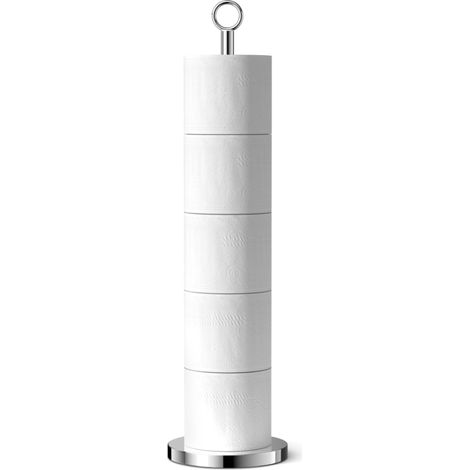 Toilet Roll Holder Free Standing Toilet Paper Storage Holder (1/5)