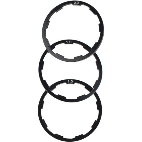 1 mm + 1,5 mm + 2 mm Nabendistanzstück, hochbelastbare Unterlegscheibe zur Justierung von Fahrradkurbeln, Schwungrädern, Rennrädern und Mountainbikes