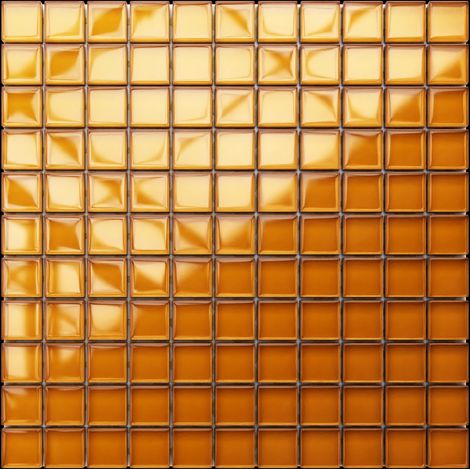 Ilcom mosaico in vetro su rete per bagno e cucina 30cm x 30cm -Caramel (1/5)