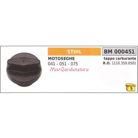 Tapón de llenado de combustible para motor de motosierra STIHL 041 051 075 000451