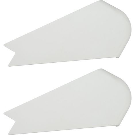 Corner Covers for Motorhome Side Exit – 2 Pieces, White, Impact and UV Resistant ABS (1/5)