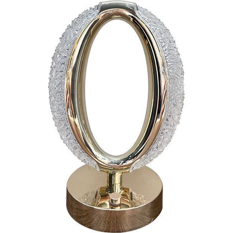 Lampe de Table Cristal Doré 3W USB Mini Lampe Décoration Salon Chambre (1/3)