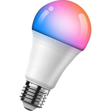 Ampoules LED intelligentes WiFi à commande vocale, lumière chaude à changement de couleur (2700K-6500K), intensité variable, culot E27, 9W, 100-130V (1/5)