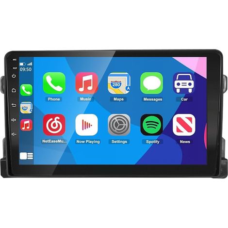 Android Auto 13 Carplay Autoradio pour Grand Vitara 2006-2013, 9-Zoll-AM-FM-RDS-Radio avec GPS-Navigation WiFi Bluetooth USB-Player Lenkradsteuerung Spiegel Link 2G + 32G (1/5)