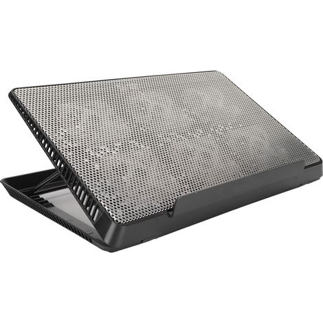 Dissipatore per laptop ultra silenzioso, design sottile e portatile, supporto ergonomico regolabile in altezza, 6 ventole di raffreddamento, superficie in rete metallica, due porte USB, adatto per...