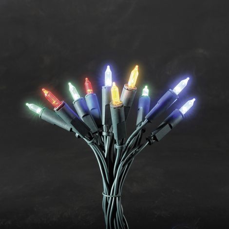 KONSTSMIDE 6302-500 LED Mini Lichterkette 35 Bunte Dioden 230V Innen 1,74W Grünes Kabel (1/2)