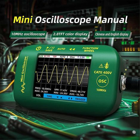 Oscilloscope numérique portable OT2, fréquence d'échantillonnage de 10 MHz (1/5)