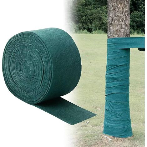 Lntyq Enveloppement Protecteur d'arbre, Bandage de Protection des Plantes antigel, Bandage de Tronc d'arbre pour Garder Les Plantes arbustives au Chaud et hydratantes- 1 Rouleau x 15 m (1/5)