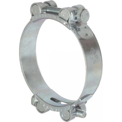 Collier tourillons double serrage - Acier zingué 149-161 mm