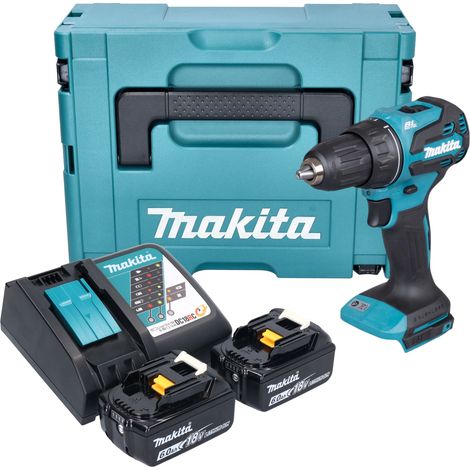 Taladro atornillador a batería Makita DDF 490 RGJ 18 V 65 Nm 1/2" sin escobillas + 2 baterías de 6,0 Ah + cargador + Makpac (1/5)