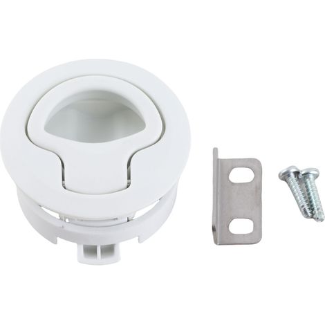 Loquet de trappe en plastique, pour camping-car, bateau marin, blanc