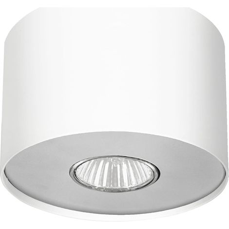 Faretti Spot da soffitto bianco design moderno rotondo Ø13 cm 9 cm GU10 (1/2)
