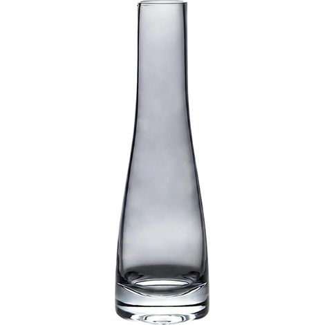 Vase en Verre Soufflé Artisanal Art Bud Vase à Tige Unique Vase Bud Centres de Table Vases pour Réception de Mariage Table à Manger Rose Unique Fleurs (Gris), 21cm (1/5)
