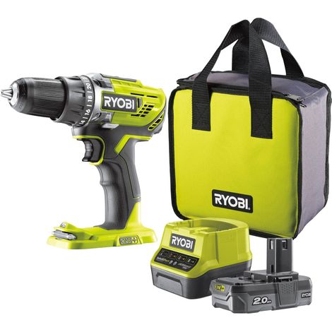 Perceuse-visseuse sans fil 18V - 50 Nm - 500-1 800 tr/min - mandrin 13 mm - 1 batterie lithium+ 2,0 Ah - chargeur 2,0 A - Livrée en sac de transport (1/5)