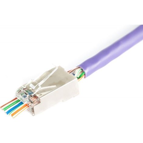 Digitus X-ML-6F-EZ conector RJ45 Gris, Transparente (1/3)