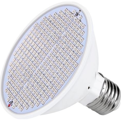 lampe horticole led spectre complet E27 lampe plante croissance interieur 6.5W pour serre interieur, jardin, chambre de culture, hydroponique, légumes