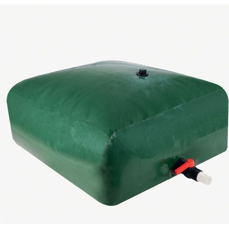 Werka Pro – Cuve citerne souple 1000 litres – PVC épais soudé 0,7 mm – Pliable et enroulable – Compatible avec systèmes de collecte d'eau
