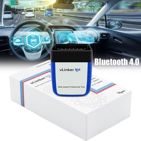 Vgate Vlinker BM+ OBD2 V2.2 Bluetooth 4.0 Dual Mode Diagnostic Auto Auto Scanner pour Android et iOS