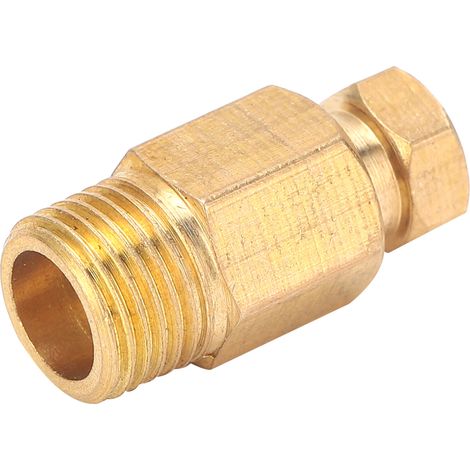 Raccord coude laiton pour tuyau, connecteur droit bloc adaptateur, jonction canalisation, raccord fileté PD410, fixation étanche plomberie. (1/5)