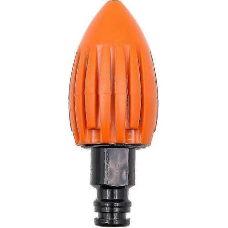Sewer Cleaning Nozzle, The Water Rocket, Sewer Pressure Washer Nozzle,fits Garden Hose (Orange)