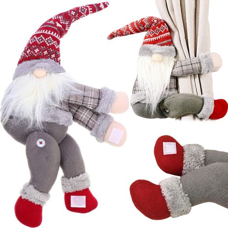 Fibbia per tenda a forma di nano di Babbo Natale con velcro