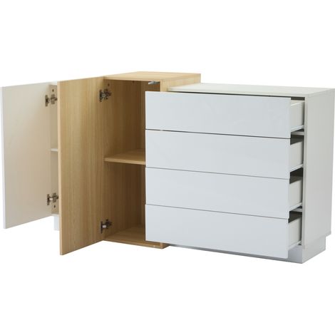 Buffet blanc brillant en MDF HOMVRA (1/5)