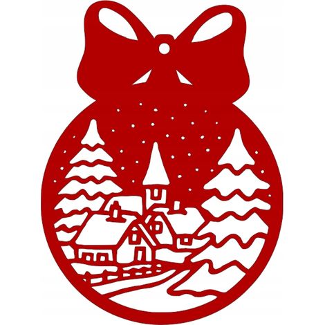 Durchbrochener Weihnachtsanhänger 10 £ - Weihnachtsdekoration