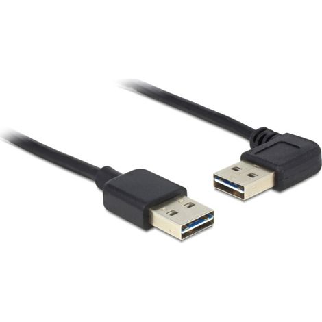 Delock Câble USB USB 2.0 USB-A mâle, USB-A mâle 0.50 m noir 85176