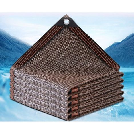 Toile d'ombrage respirante et rafraîchissante pour serre, durable, résistante aux UV, idéale pour une utilisation en extérieur(Brown,3 4m) (1/5)