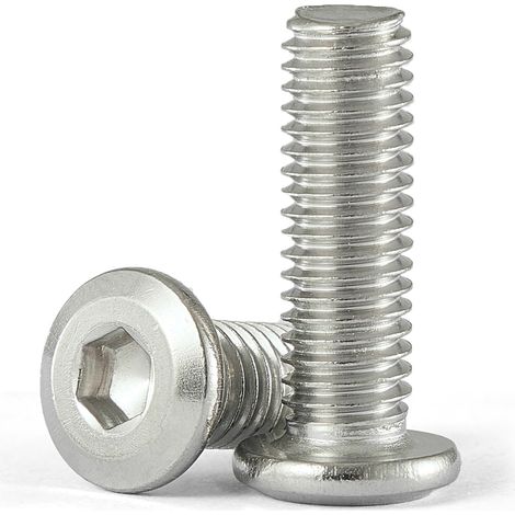 Lot de 20 vis à tête fraisée à six pans creux M8 x 30 mm en acier inoxydable 304 (A2/V2A/VA), vis à tête plate pour meubles (1/5)