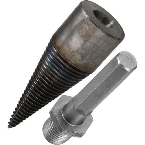 Foret à Fendre les Bûches 42 Mm pour Perceuse Électrique à Bois de Chauffage Hexagonal Acier Haute Teneur en Carbone Outil de Fendage Extérieur Piéces pour Fendeuse (1/5)