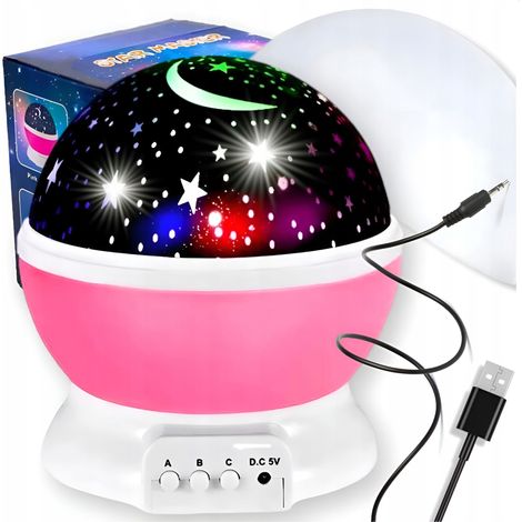 2-in-1 drehbare Sternenprojektor-Nachtlampe (1/3)
